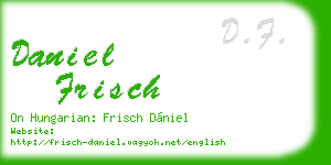 daniel frisch business card